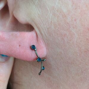 Y2K Elegant Blue Stone Earrings